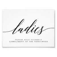 Ladys Wedding Bad Sign EDITABLE FARBE MSC
