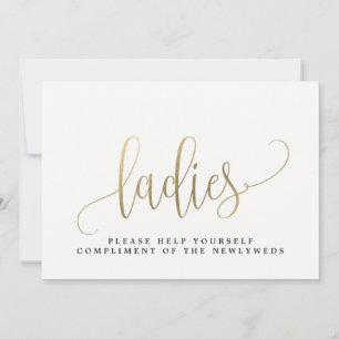 Ladys Wedding Bad Sign - Schöne Kalligrafie