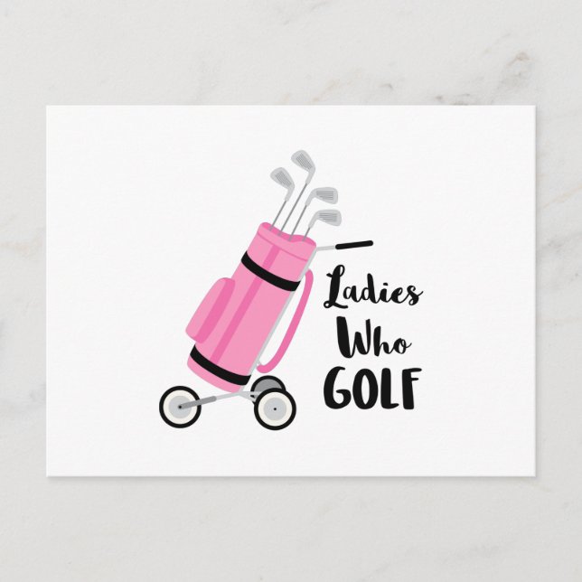 Ladys Who Golf Postkarte (Vorderseite)
