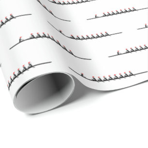 Ladys Women Weihnachtsmannmütze Rowing Rowers Crew Geschenkpapier