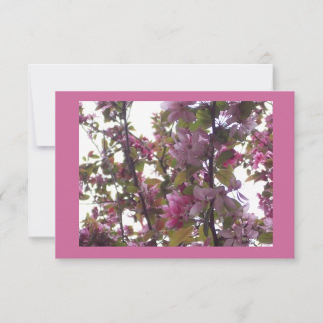 Ladys'Luncheon mit Kirschblüten Einladung (Vorderseite)