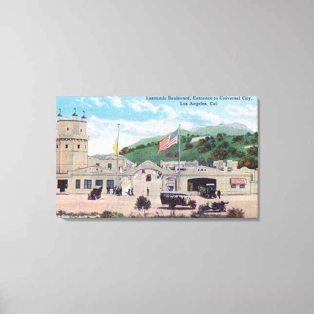 Laemle Boulevard Aussicht auf die Universelle Stad Leinwanddruck (Vorderseite)