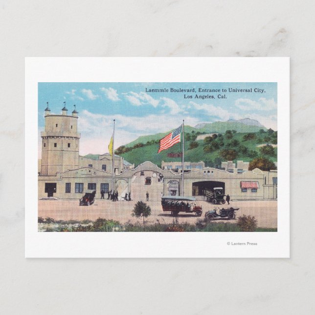 Laemle Boulevard Aussicht auf die Universelle Stad Postkarte (Vorderseite)