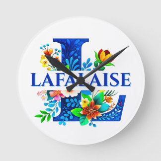 LAFALAISE L-Wanduhr Stil #280628 Runde Wanduhr