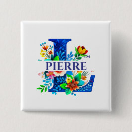 LAFALAISE PIERRE Knopf im Quadrat-Stil Nr. 350813 Button