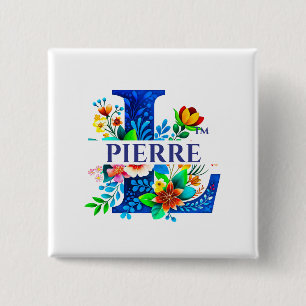 LAFALAISE PIERRE Knopf im Quadrat-Stil Nr. 350813 Button