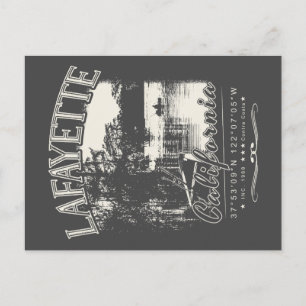 LAFAYETTE CONTRA COSTA KALIFORNIEN RETRO POSTKARTE
