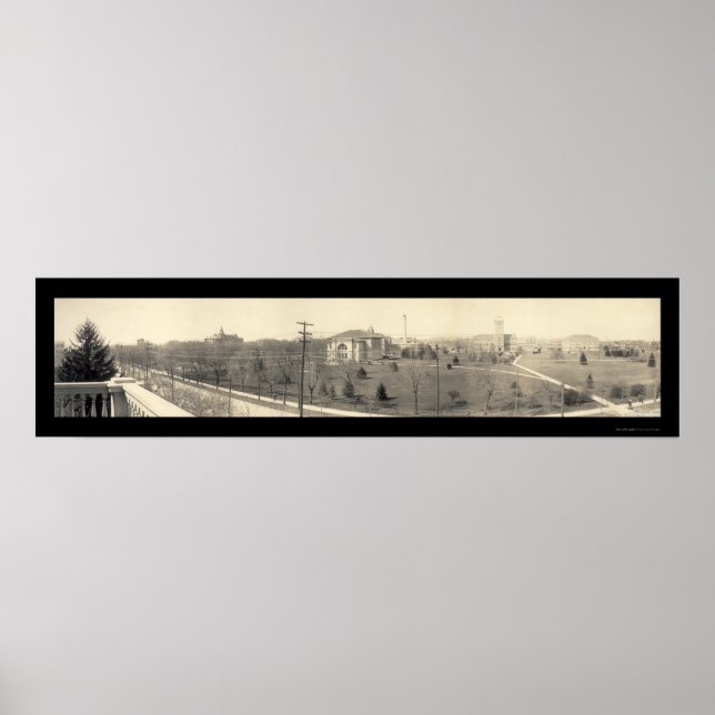 Lafayette in Purdue Foto 1910 Poster (Vorne)