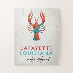 Lafayette Louisiana Crawfish Bright Puzzle