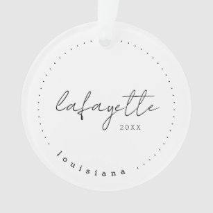 Lafayette, Louisiana LA Travel Vereinigte Staaten Ornament