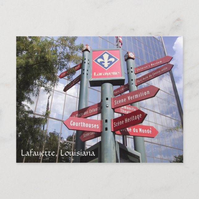Lafayette, Louisiana Postcard Postkarte (Vorderseite)