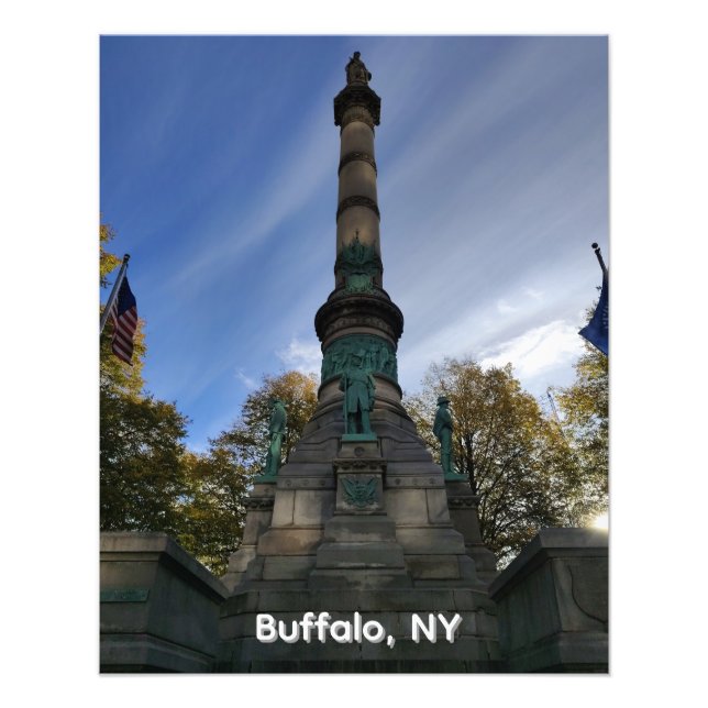 Lafayette-Platz-Denkmal Fotodruck (Vorne)