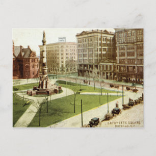 Lafayette Square Buffalo NY 1915 Vintag Postkarte