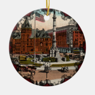 Lafayette Square Vintage Buffalo Schmuck Keramikornament