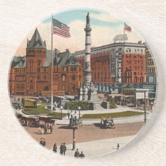 Lafayette Square Vintage Buffalo Untersetzer (Vorne)