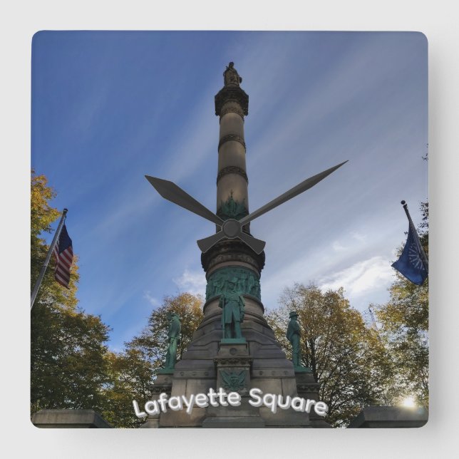 Lafayette Square Wanduhr (Vorderseite)