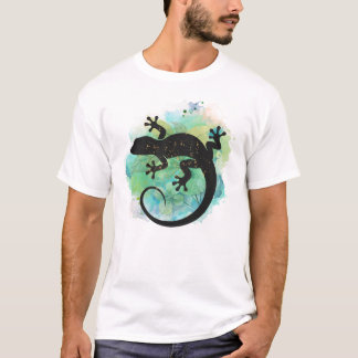 Lagartija en Bosque Tropical Efecto Resaltador T-Shirt