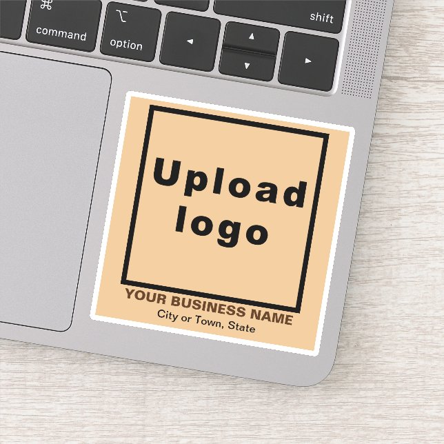 Lage am hellbraunen Platz Vinyl Aufkleber (Detail)