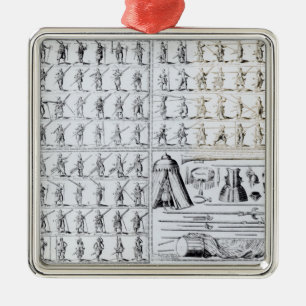 Lagen für Musketiere und Pikemen Ornament Aus Metall