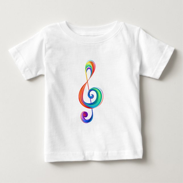 Lagen-Regenbogendreieck Baby T-shirt (Vorderseite)