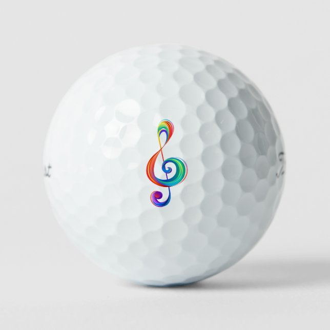 Lagen-Regenbogendreieck Golfball (Vorderseite)
