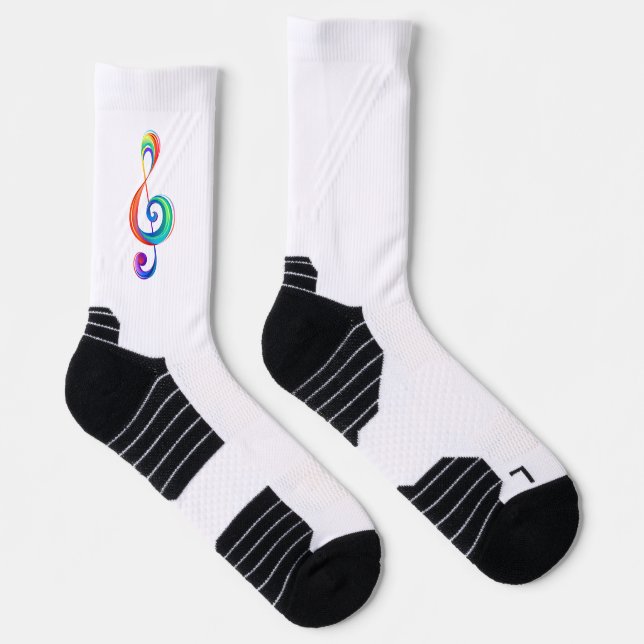 Lagen-Regenbogendreieck Socken (Rechts)