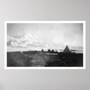 Lager 1912 des Mount McKinley Alaska Poster