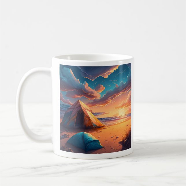 Lager bei Sonnenaufgang Kaffeetasse (Links)