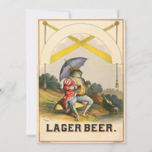 Lager-Bier-Vintage-Werbung