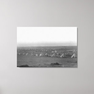 Lager der 7. Kavallerie an der Kiefer Ridge Leinwanddruck
