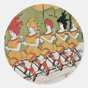 Lager Fahrradposter Runder Aufkleber