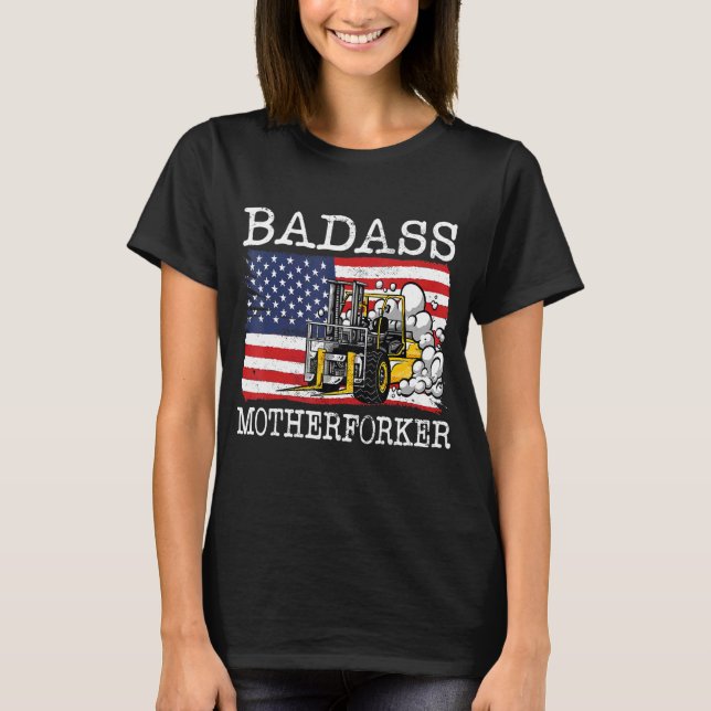 Lager Gabelstapler-Hubstaplergabel T-Shirt (Vorderseite)