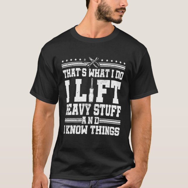 Lager Gabelstapler-Hubstaplergabel T-Shirt (Vorderseite)