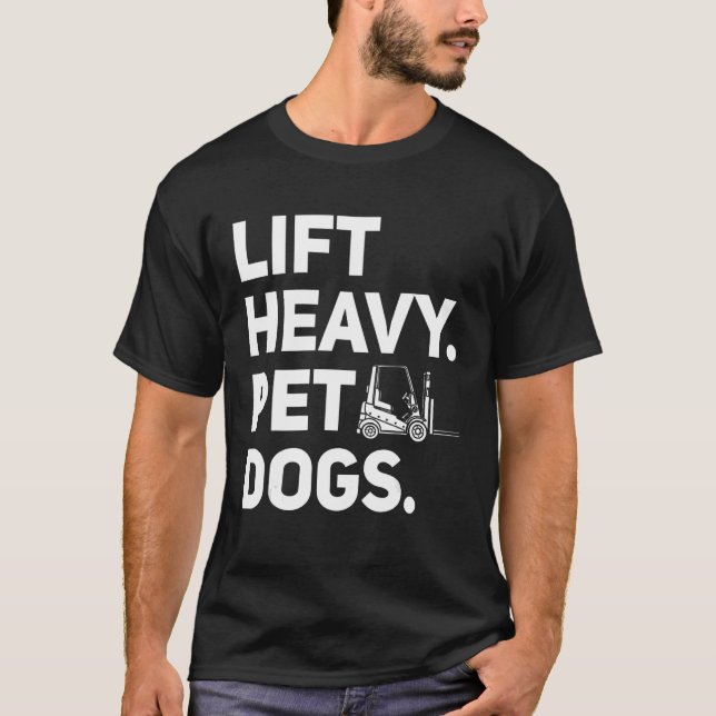 Lager Gabelstapler-Hubstaplergabel T-Shirt (Vorderseite)