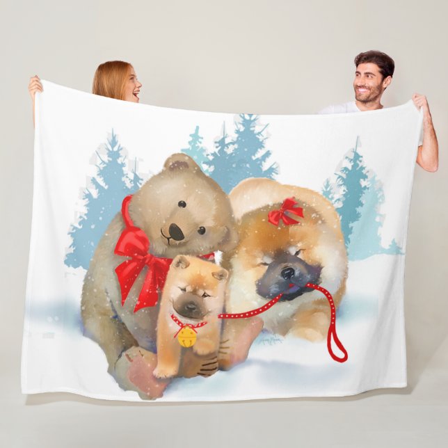 LAGER-GESCHENKE Chow-Chow u. Bärn-Größen der Fleecedecke (Beispiel)