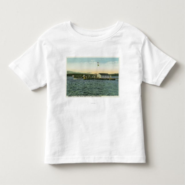 Lager-Landungs-Ansicht Sandy-Insel-, Boston YMCA Kleinkind T-shirt (Vorderseite)