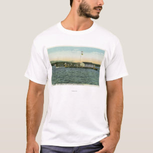 Lager-Landungs-Ansicht Sandy-Insel-, Boston YMCA T-Shirt