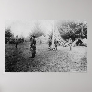 Lager Lewis, WA - Soldaten, die hinunter Poster