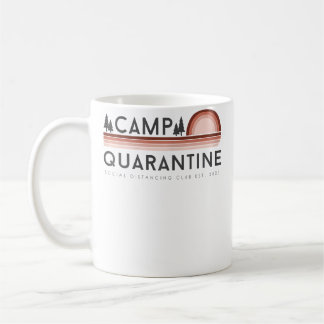 Lager Quarantäne Lustige Soziale Distanzierung Kaffeetasse