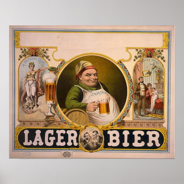 Lagerbier Poster (Vorne)