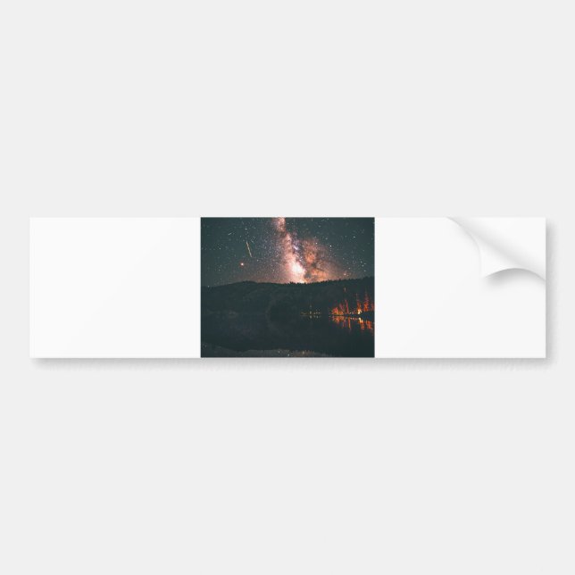 Lagerfeuer Autoaufkleber (Vorne)