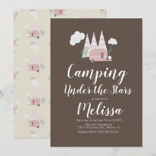 Lagerfeuer Camping Outdoor Party Boho Einladung