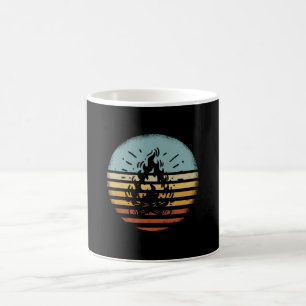 Lagerfeuer Camping Retro Kaffeetasse