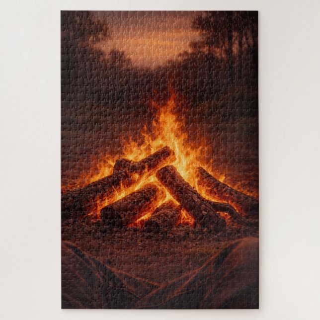 Lagerfeuer-Gedanken | Fireside Art | Puzzle (Vertikal)
