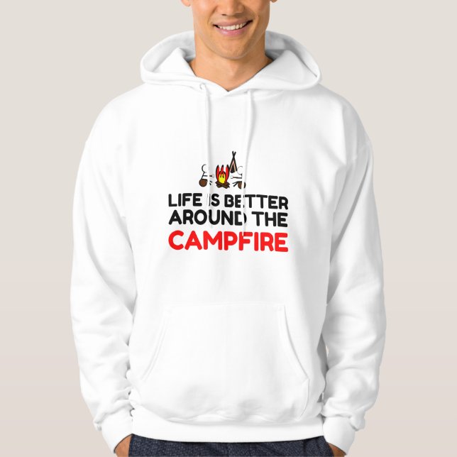 Lagerfeuer Hoodie (Vorderseite)