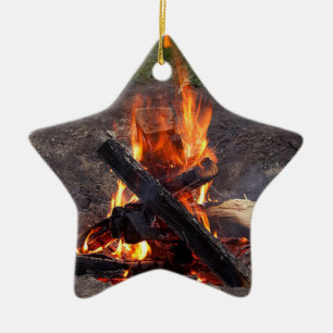 Lagerfeuer Keramikornament
