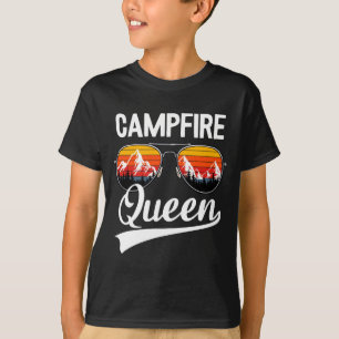 Lagerfeuer Königin Cousine Camp Crew Outdoor Campe T-Shirt