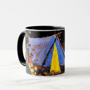 Lagerfeuer, Kunstmalerei von Tom Thomson Tasse