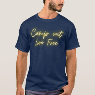 Lagerfeuer Live frei lustig T-Shirt