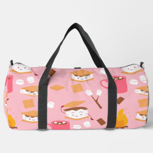 Lagerfeuer Marshmallow Schokolade S'mores rosa Duffle Bag